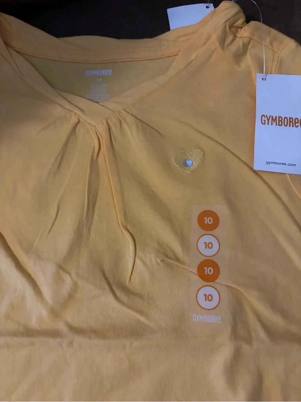 Gymboree NWOT Girls' Yellow Short Sleeve Tee